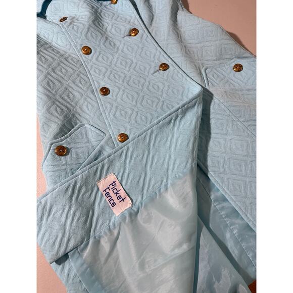 Julius Garfinckel & Co. Trench Coat Women Size XS  Geometric Double Breasted - Picture 6 of 12